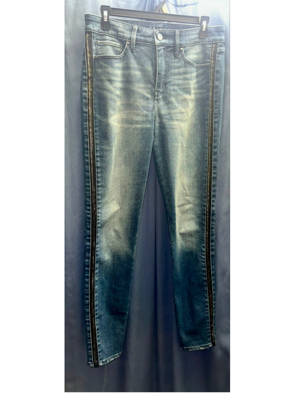 Women's White House Black Market Skinny Jeans Size 6 Blue Black - Picture 1 of 8